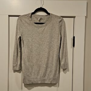 Halogen Light Gray Women's Crew Neck Sweater